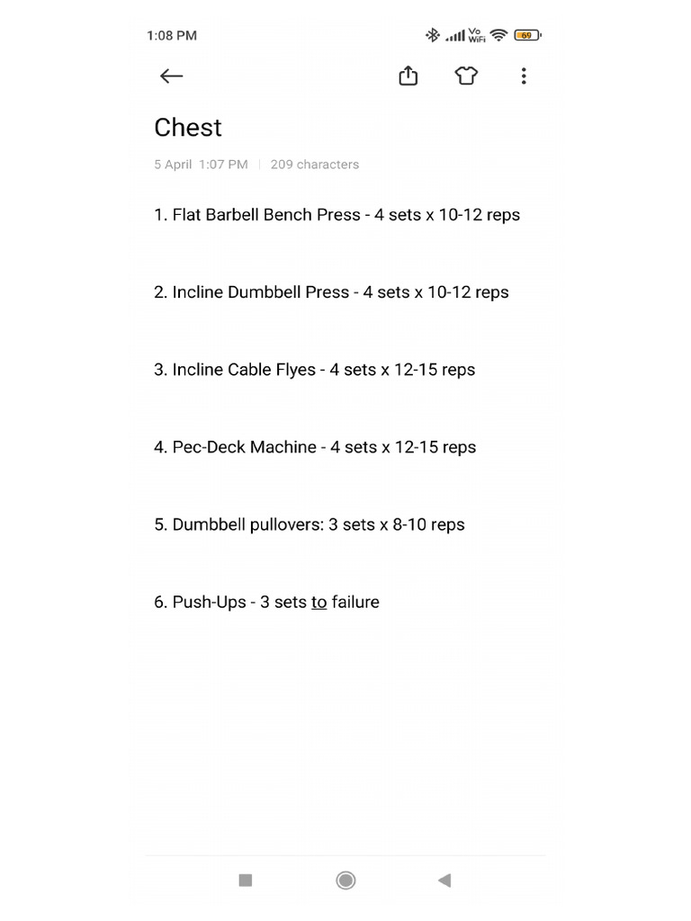 Workout plan PDF