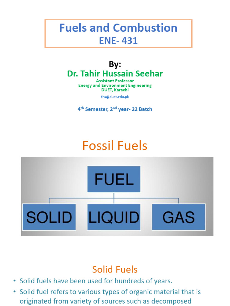 2) Fuels and Combustion - 22EE - Class 9-20 THS | PDF | Coal ...