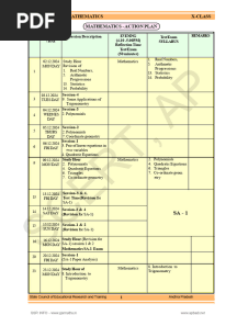 SCERT 10th Maths Chapter-wise Imp Questions-Model Papers