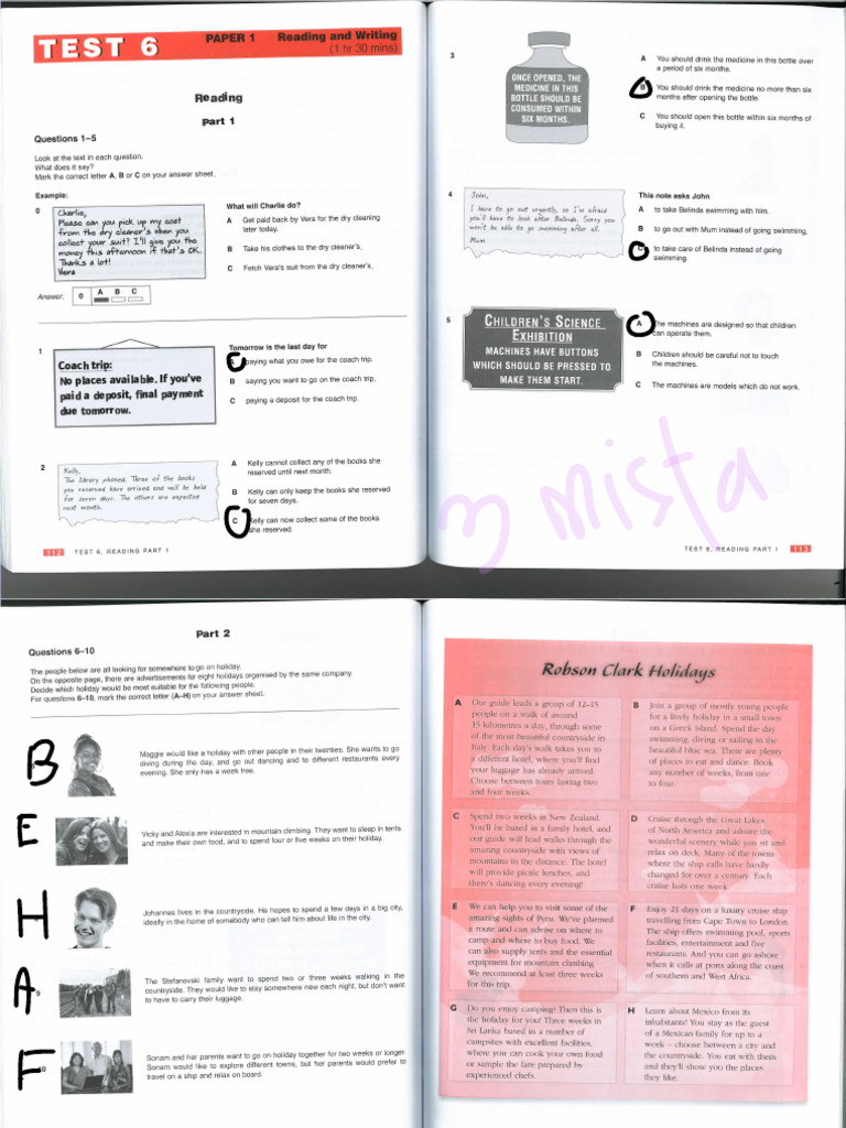 PET Plus 3-Test 6 | PDF | Charles Darwin