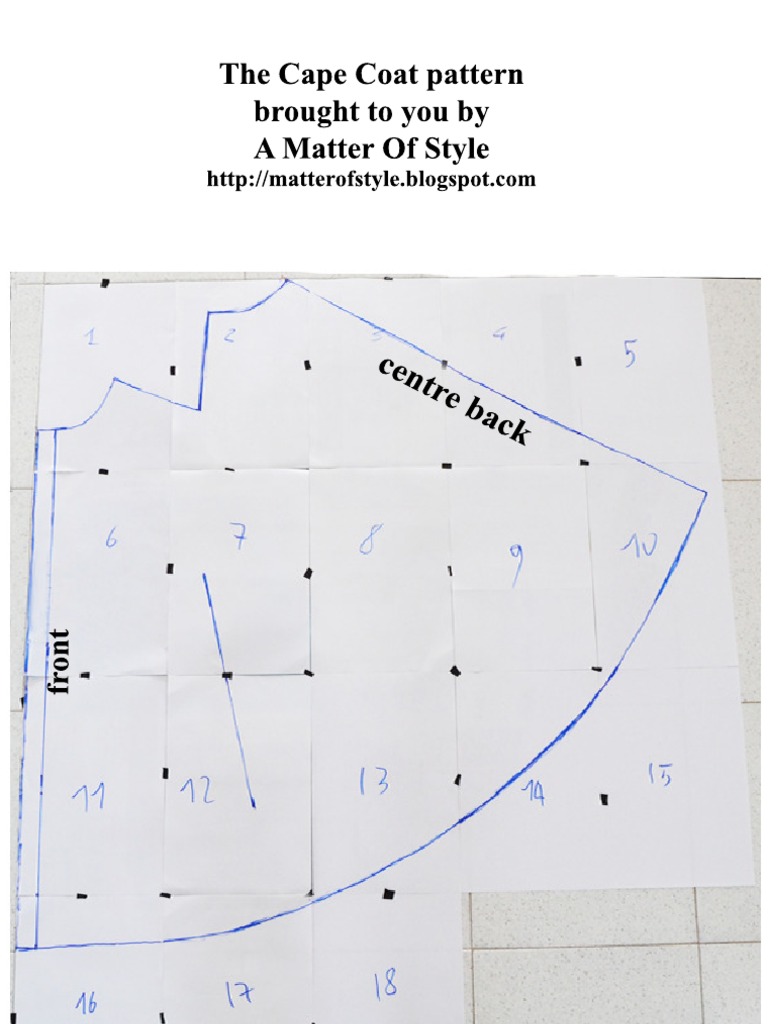 The Cape Coat Pattern | PDF | Foreign Language Studies