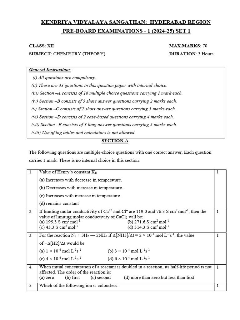 Pb1 Chemistry Set 1 Qp Pdf Amine Chemical Reactions