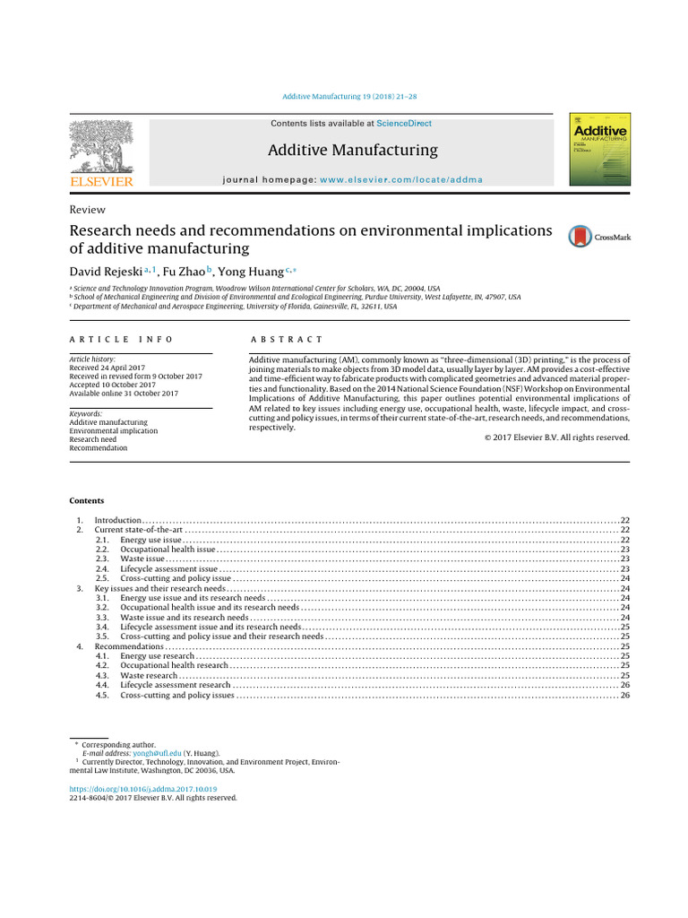 Additive Man | PDF | Life Cycle Assessment | 3 D Printing