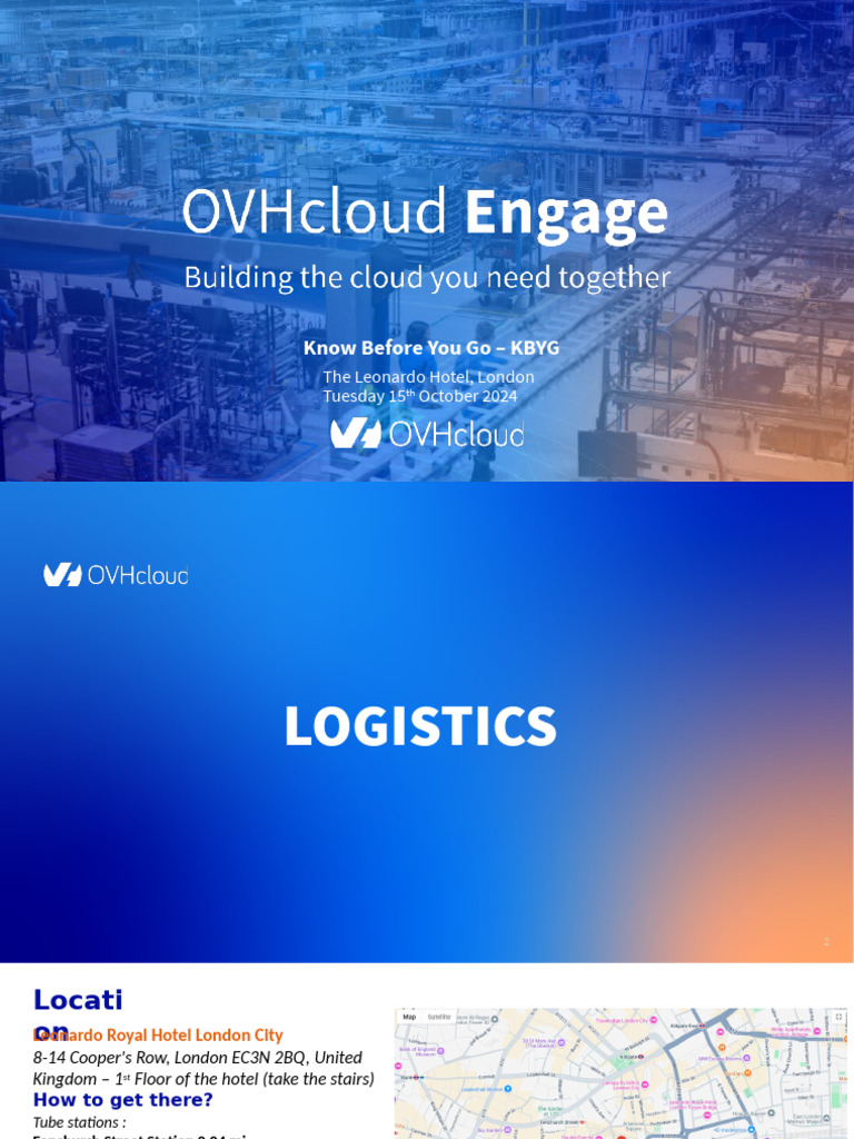 OVHcloud Event Logistics in London | PDF