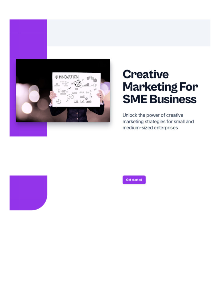 Creative Marketing Strategies for SMEs | PDF | Digital Marketing ...