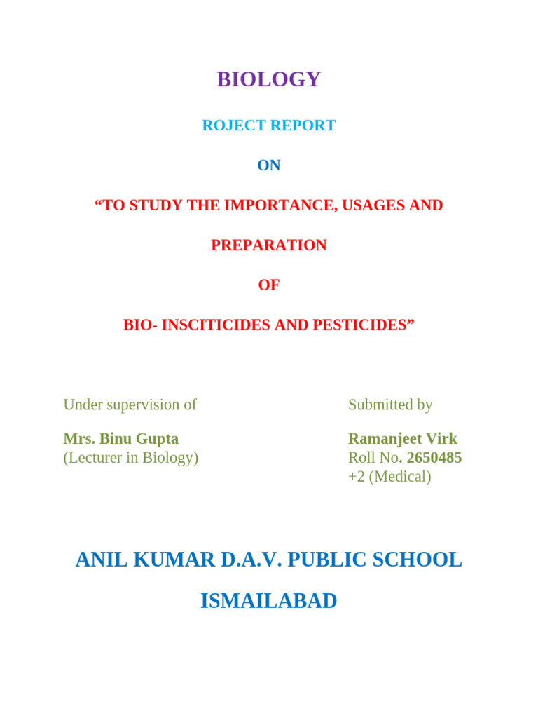 Bio-Insecticides: Preparation and Benefits | PDF | Organic Farming ...