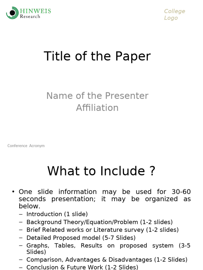 Effective Presentation Structure Guide | PDF | System | Algorithms