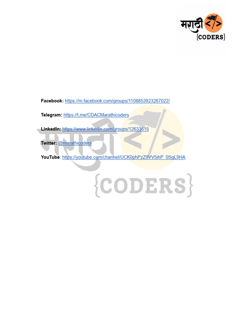 Marathi Coding Solutions and Q&A | PDF | Method (Computer Programming ...