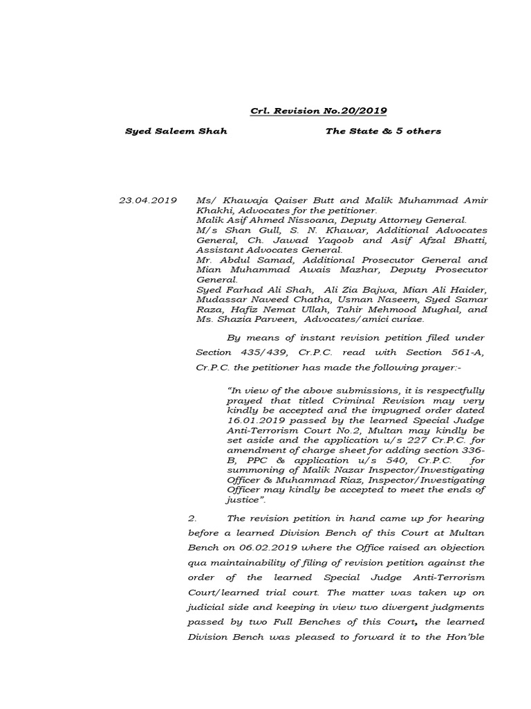 2019LHC1737 | PDF | Criminal Procedure In South Africa | Jurisdiction