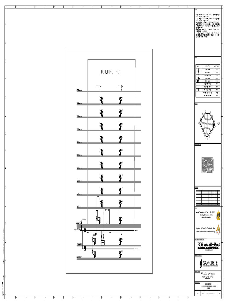 Fire Fighting Riser Diagram CL-08 | PDF | Technical Drawing | Drawing