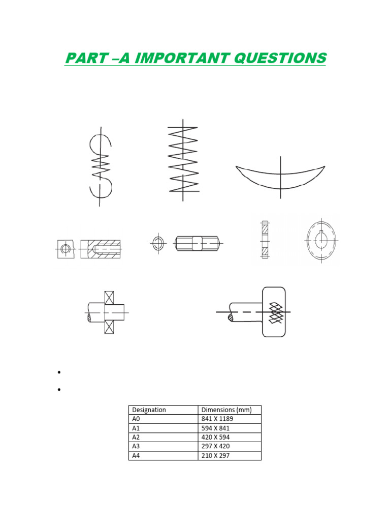 Production Drawing Essentials and Practices | PDF | Screw | Engineering ...