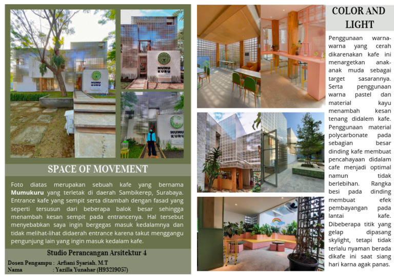 Kafe Mumukuru: Desain dan Atmosfer | PDF