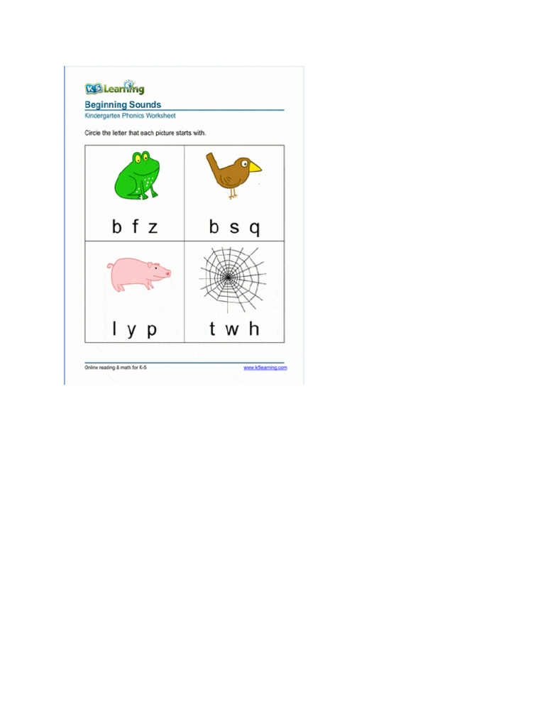 Worksheets For Phonics | PDF