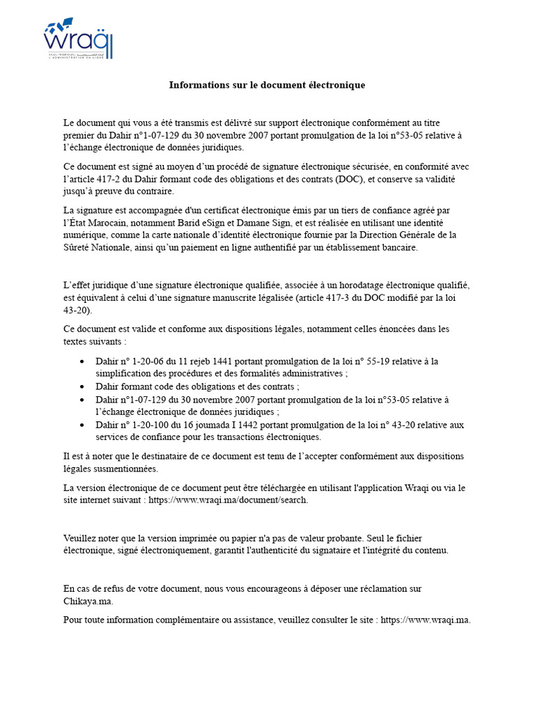 Document électronique et signature valide | PDF