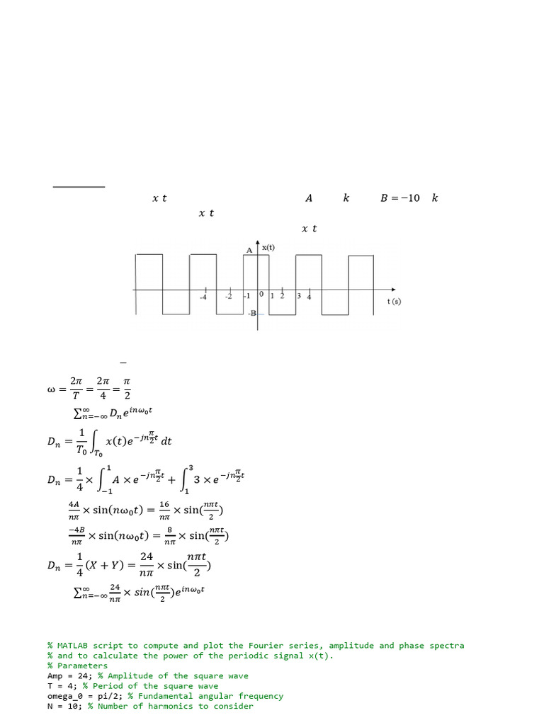 Analog Signal Processing Homework 2024 | PDF | Spectral Density | Phase ...