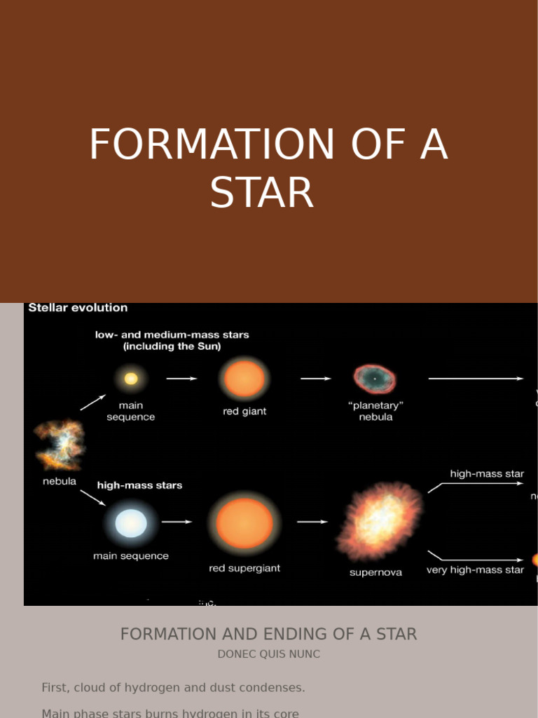 Star Formation and Supernova Explained | PDF