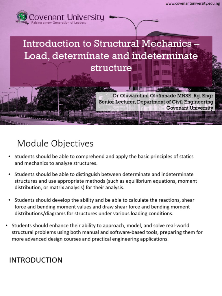 Structural Mechanics: Analyzing Loads and Structures | PDF | Beam ...