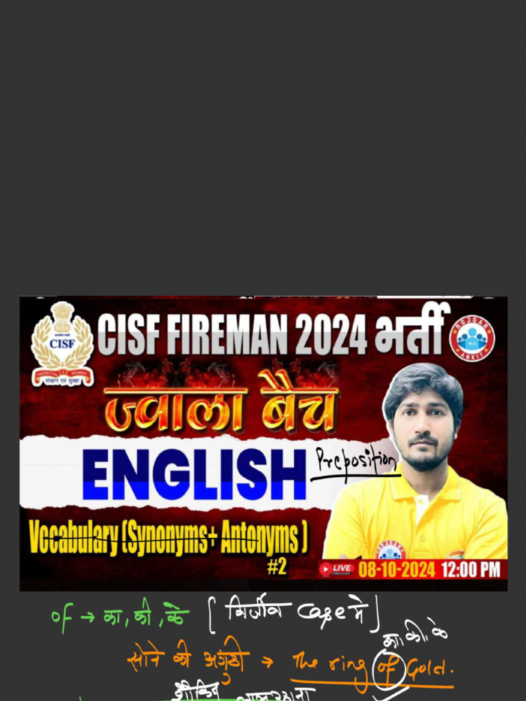 English by Vipin Sir Vocabulary (Synonyms+ Antonyms) #2 | PDF