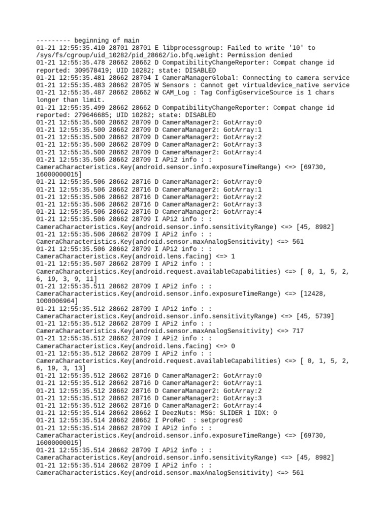 Log Cat 1705821935387 | PDF | Computing | Mobile Computers