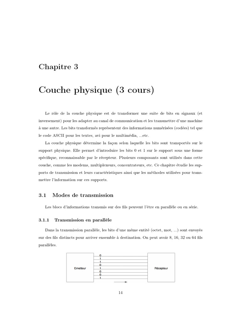 Transmission et caractéristiques des signaux | PDF | Fibre optique ...