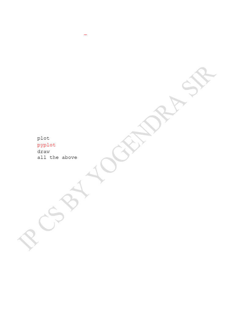 InformaticsPractices MCQ Part 3 | PDF | Computer Programming | Computing