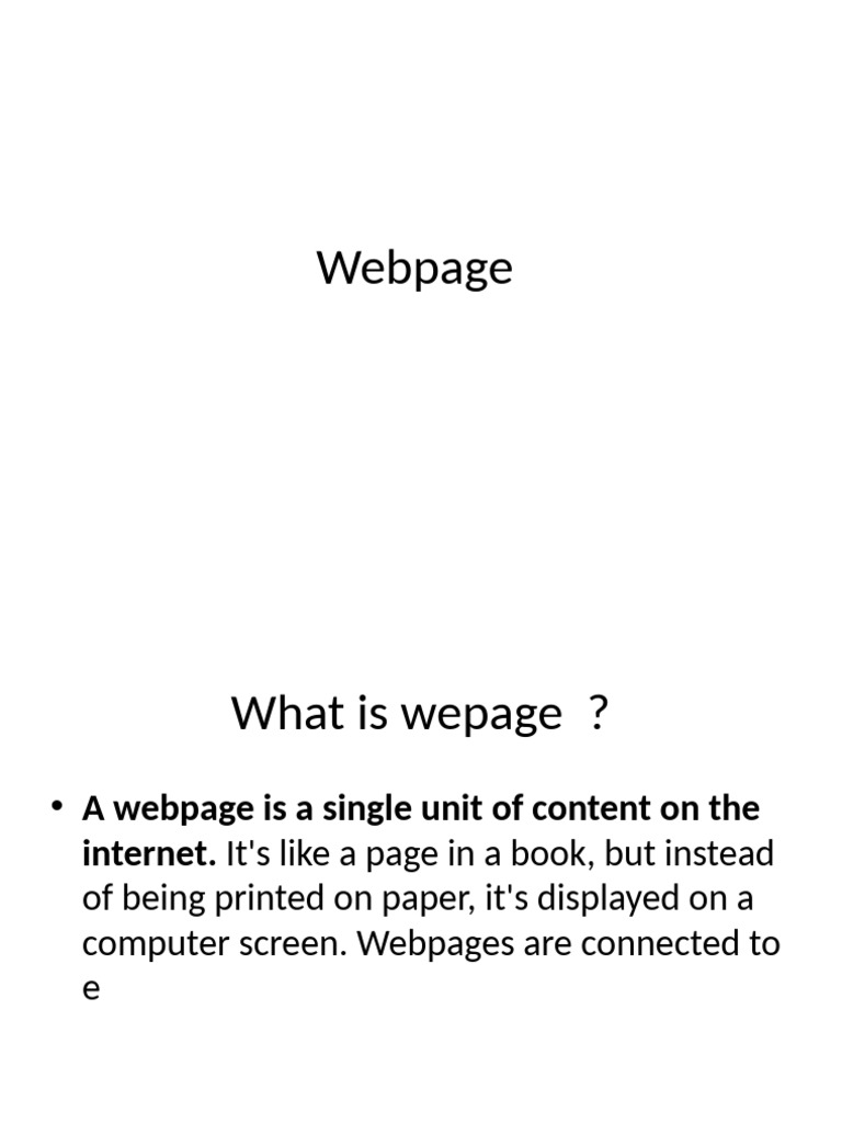Understanding Webpages and HTML Basics | PDF