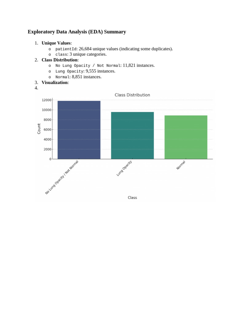 Exploratory Data Analysis (EDA) Summary: Unique Values | PDF