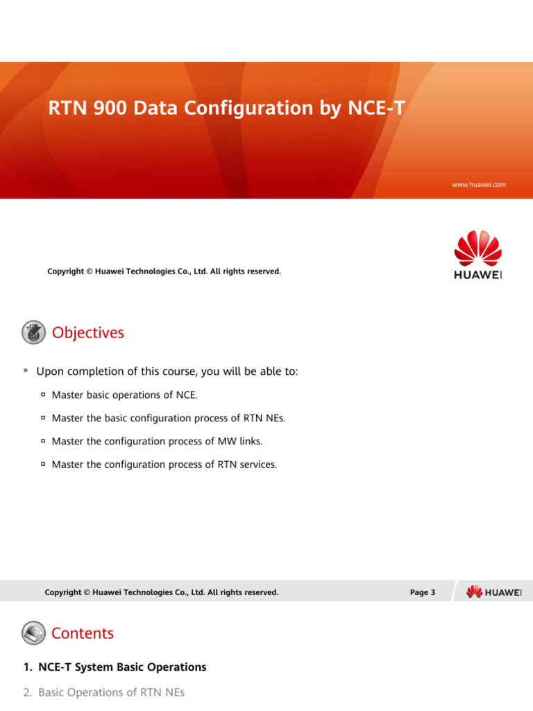 RTN 900 Data Configuration by NCE-T | PDF | Cloud Computing | All ...