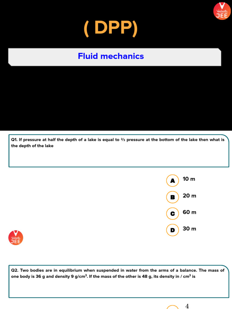 Fluid+Mechanics+1+Assignment+ | PDF | Density | Pressure