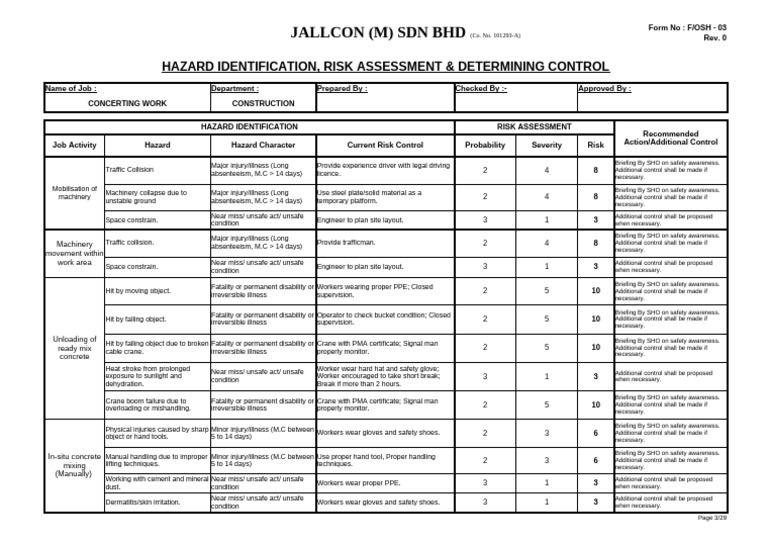 Hazard Identification & Risk Assessment Guide | PDF | Risk | Workplace