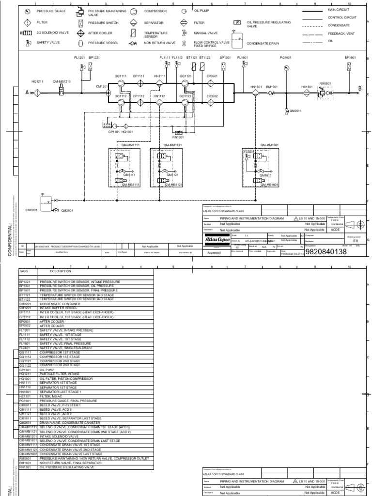 9820840138 - P&ID - LB10-15 | PDF | Valve | Energy Technology
