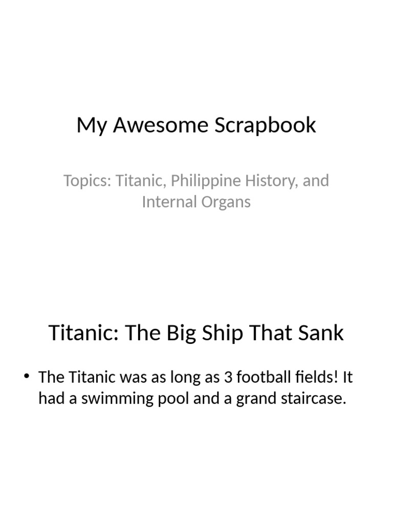 My Awesome Scrapbook | PDF