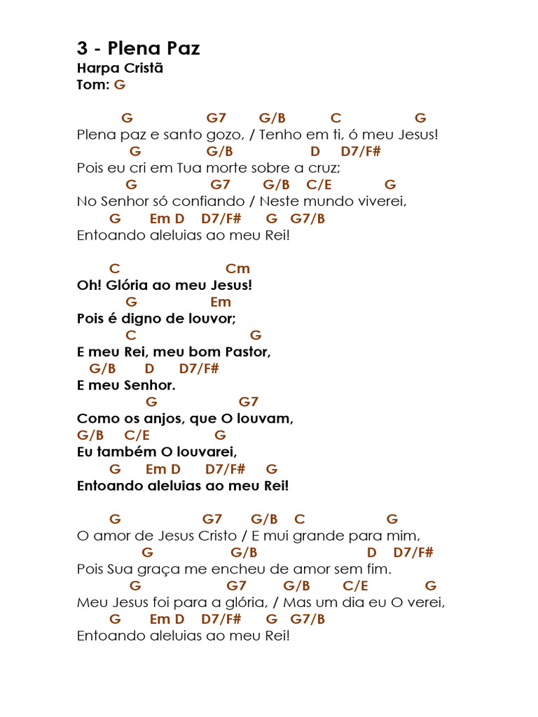 Letra da Música 