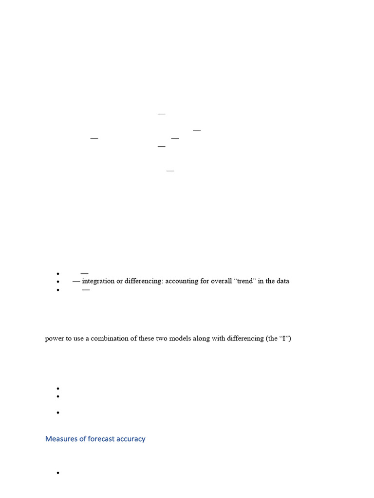 Unit IV - Time Series Methods | PDF | Forecasting | Autoregressive ...