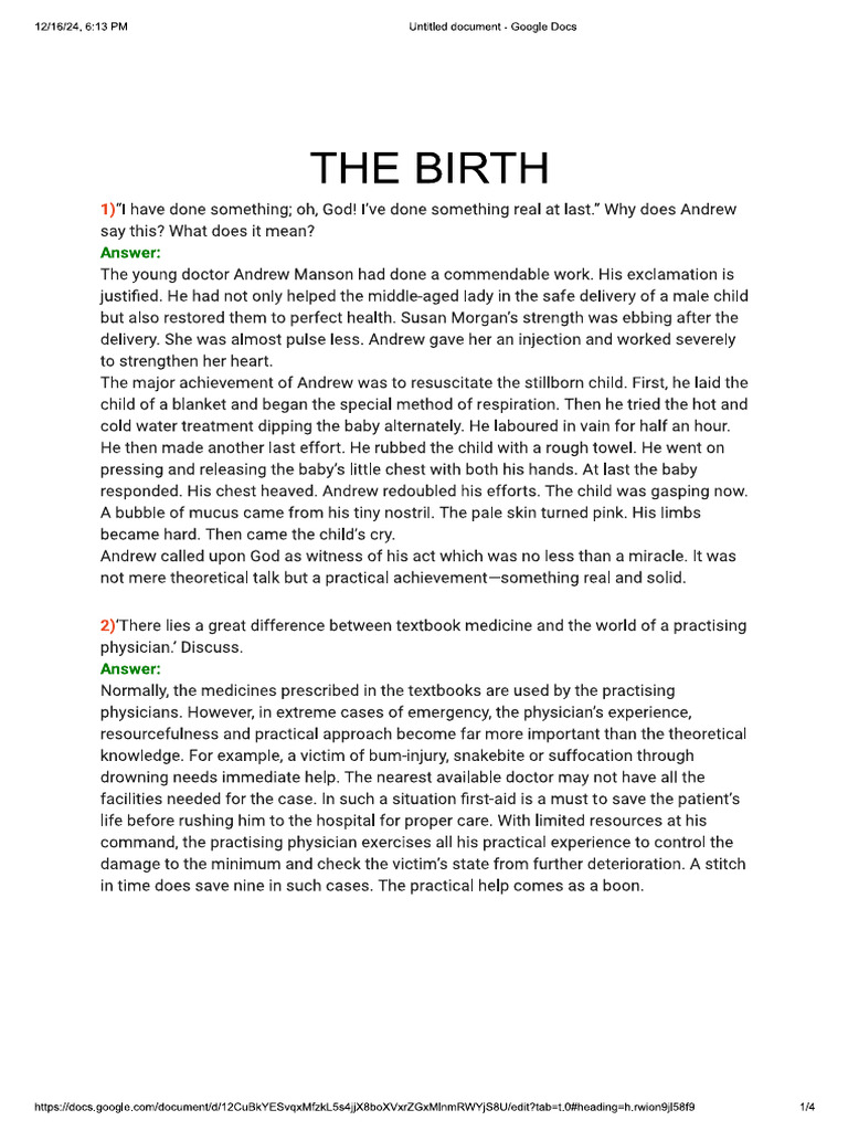 BIRTH | PDF