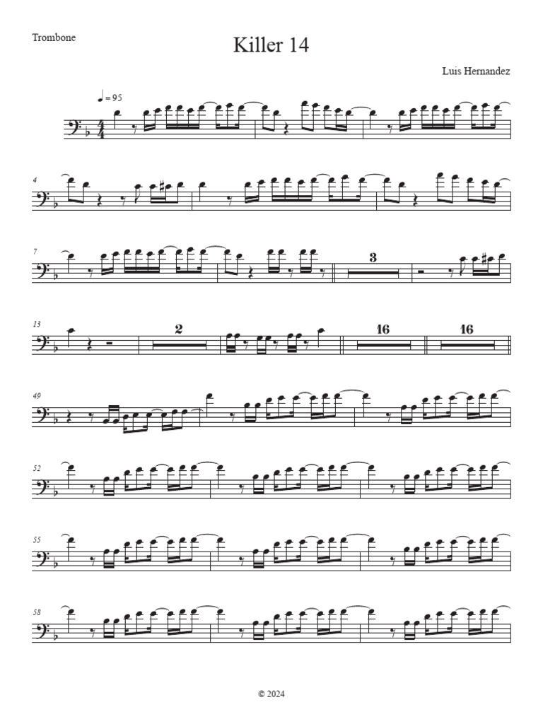 Analyse des notes pour trombone | PDF
