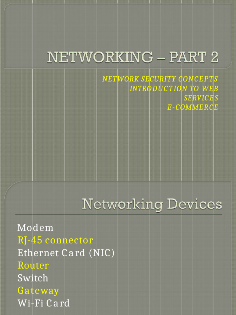 Network Devices & Protocols Guide | PDF | World Wide Web | Internet & Web