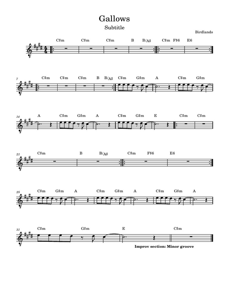 Gallows Concert Pdf Pitch Music Musical Compositions