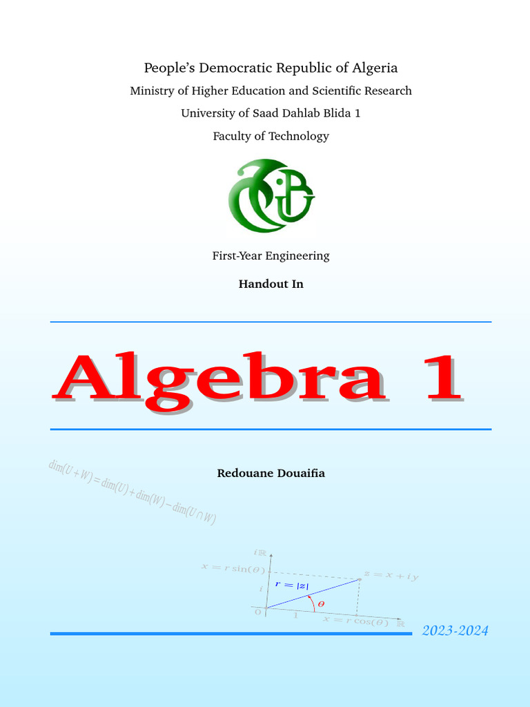 Algebra 1 Course Overview and Topics | PDF | Function (Mathematics ...