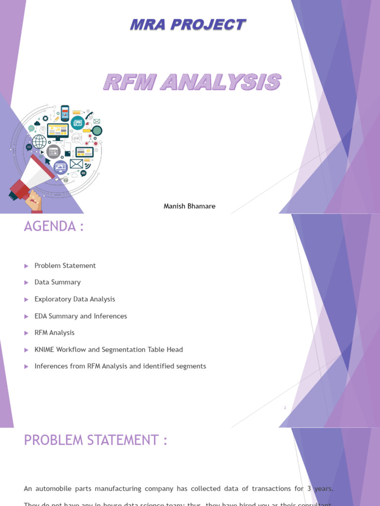 RFM Analysis - Manish Bhamare | PDF | Marketing | Business Process