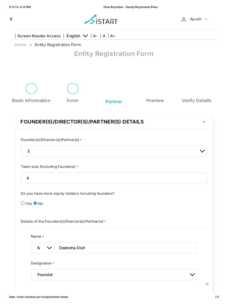 iStart Rajasthan Startup Registration | PDF | Business Economics | Business