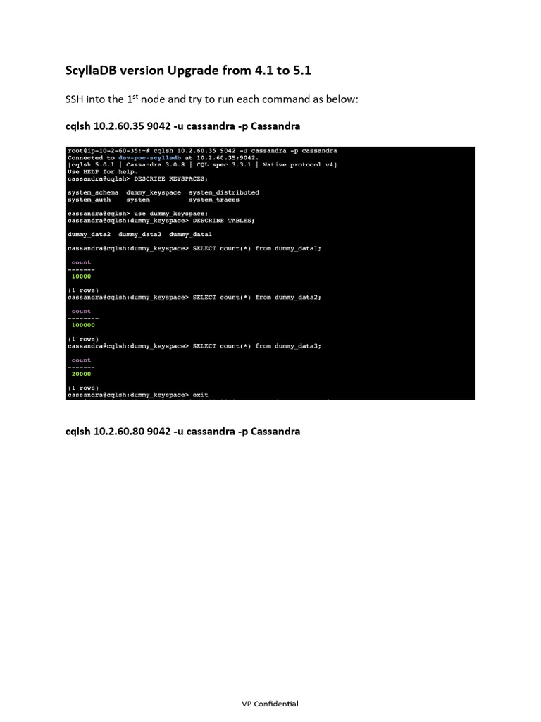 ScyllaDB Upgrade Guide: 4.1 to 5.1 | PDF