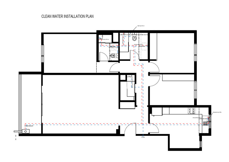 Clean Water Installation Plan | PDF | Home Appliance | Machines