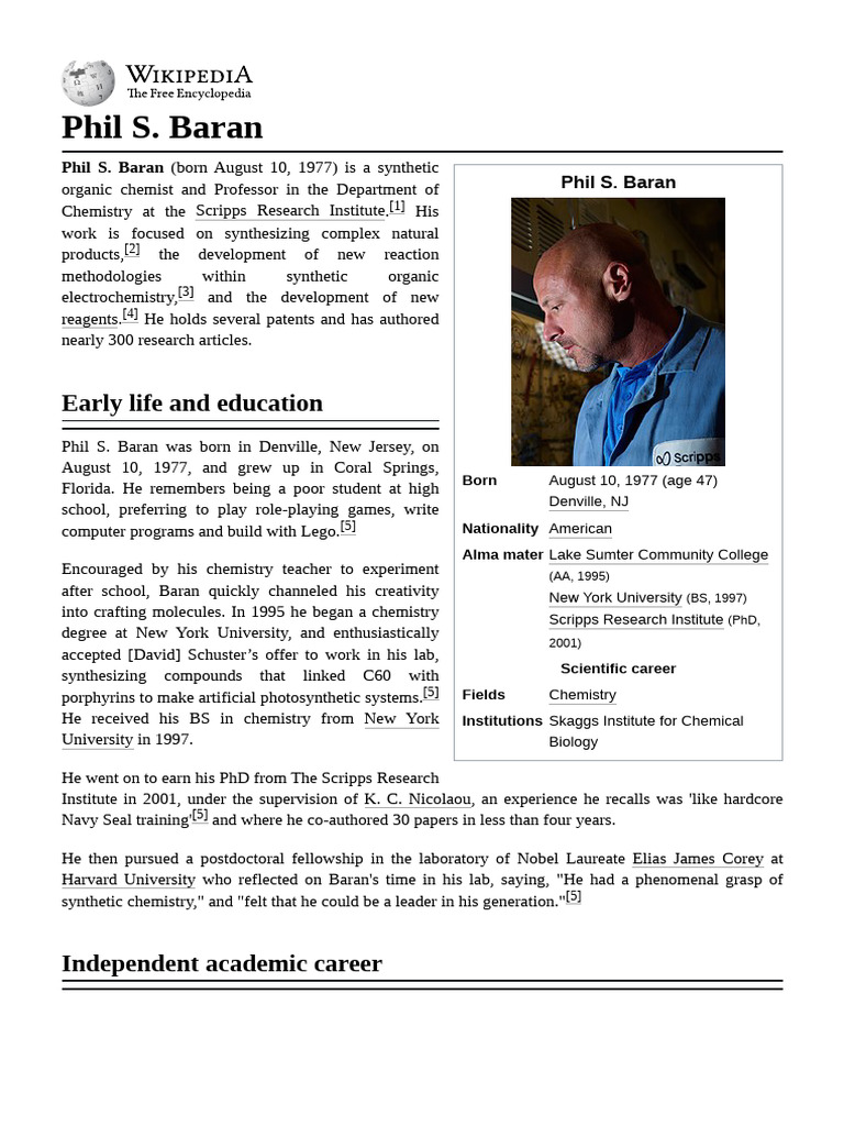 Phil S. Baran | PDF | Chemistry