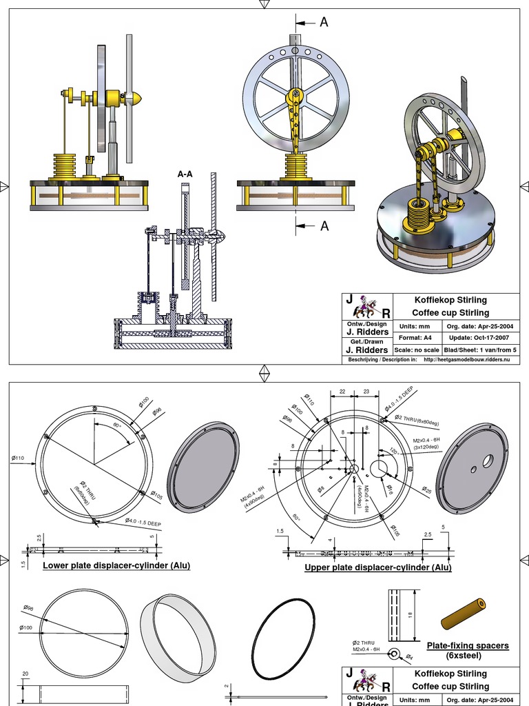 Stirling Coffee Cup - Jan Ridders | PDF | Machines | Rotating Machines