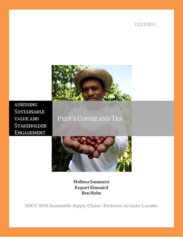 Peet's Coffee and Tea Supply Chain Analysis | PDF | Fair Trade | Coffee