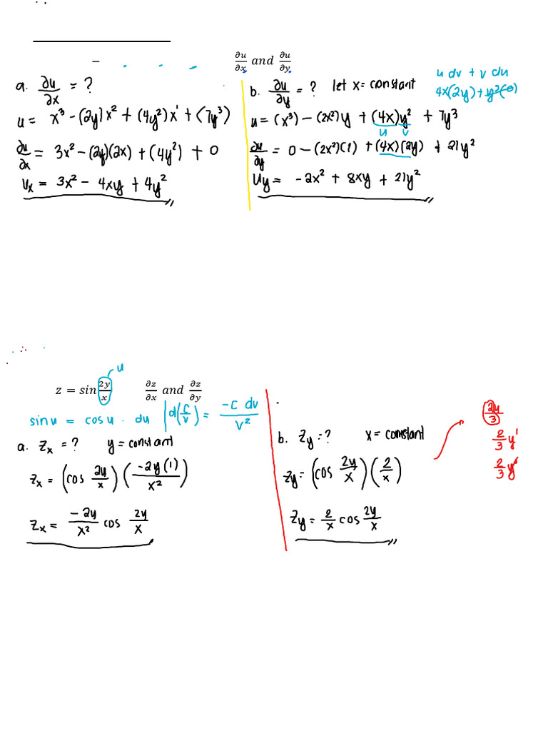 Partial Differentiation With Higher Order | PDF