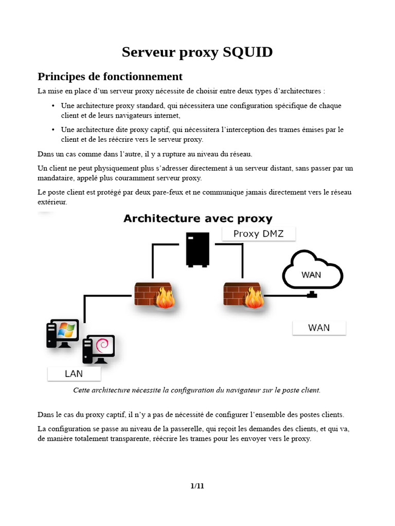Guide de Configuration du Serveur Squid | PDF | Serveur proxy | Serveur ...