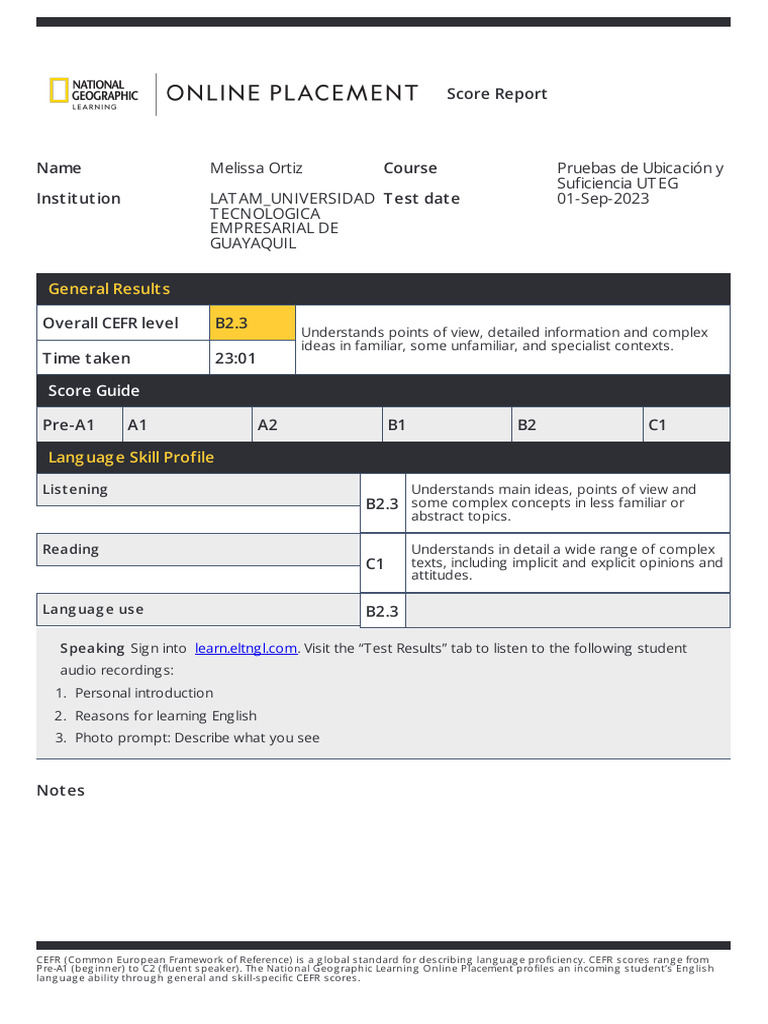PlacementTest September1st 07sep2023 | PDF | Language Education ...