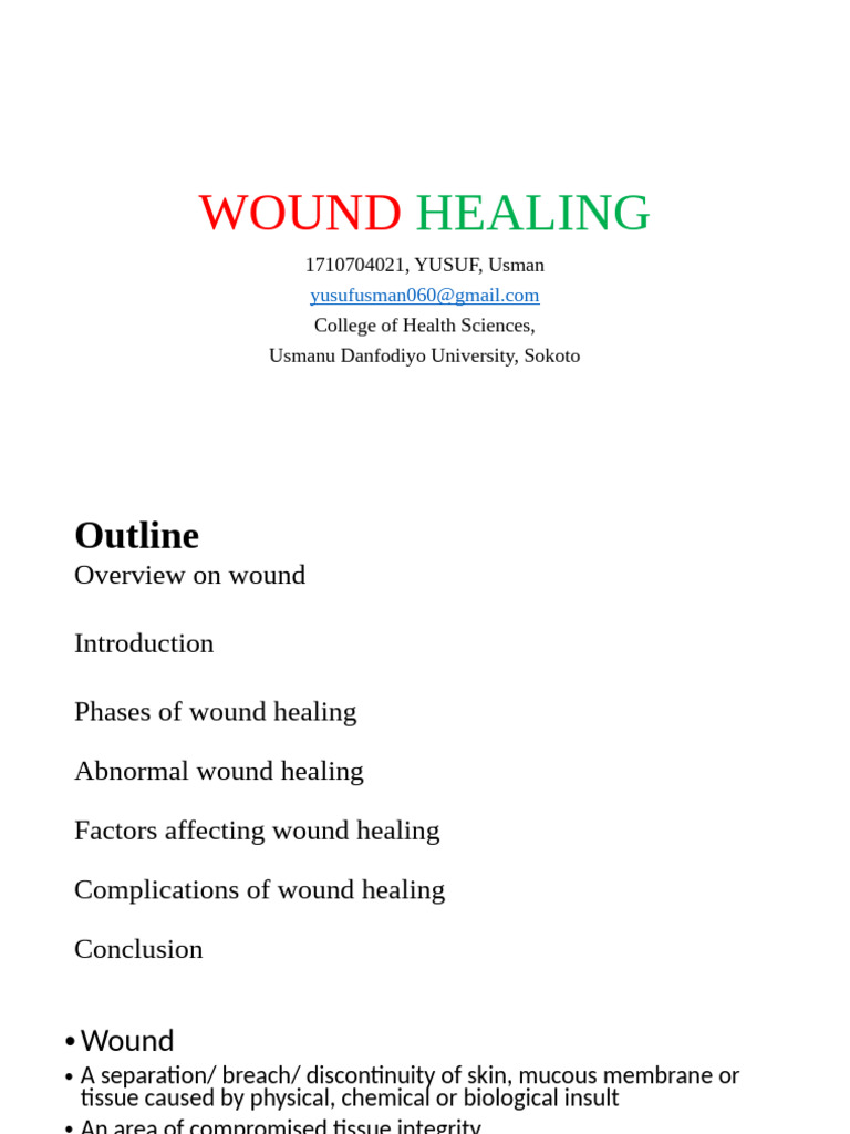Comprehensive Guide to Wound Healing | PDF | Wound Healing | Wound